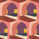 Soller Peach Mallorca Wallpaper by Coordonné
