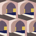 Soller Pink Mallorca Wallpaper by Coordonné