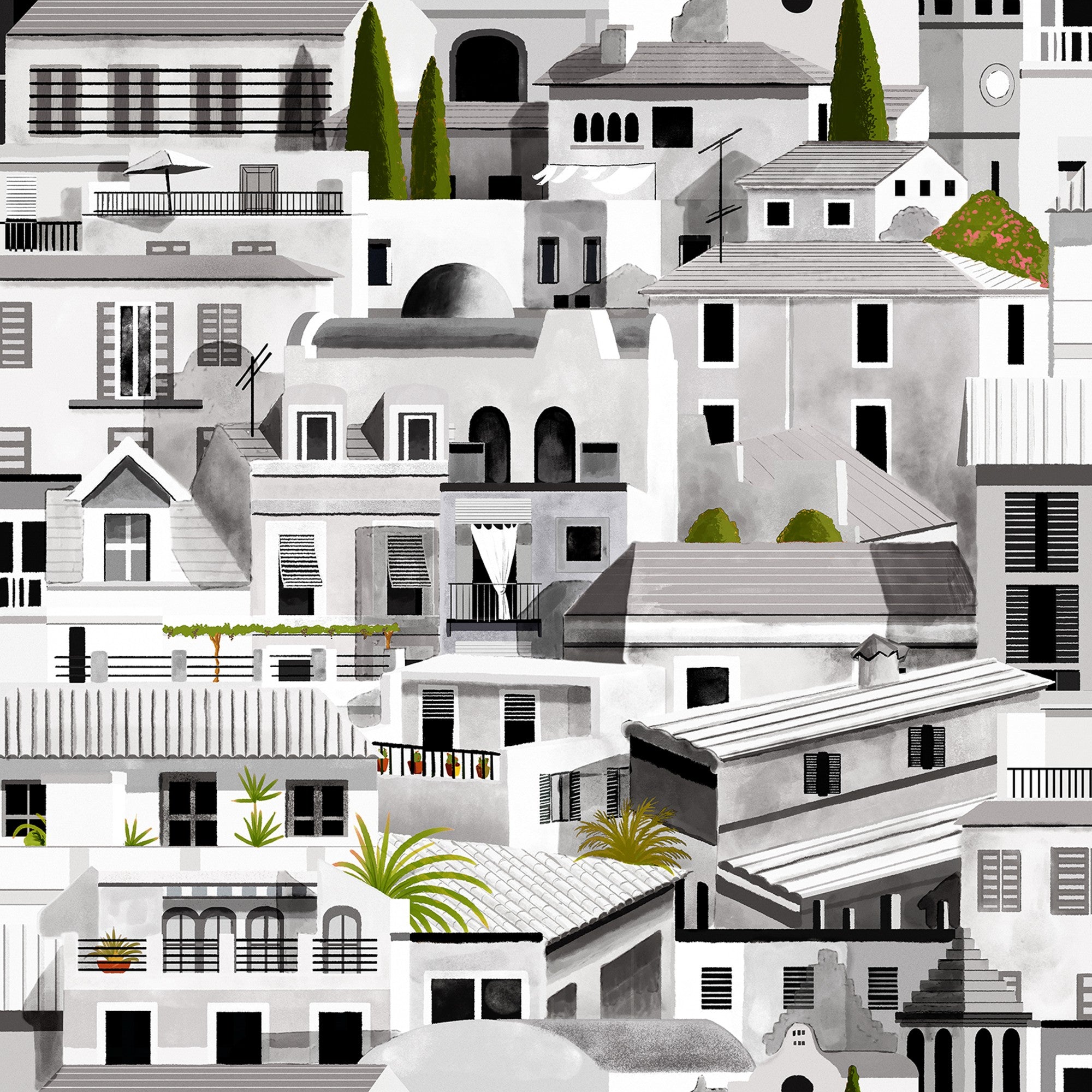 8400053 Valldemossa Night Mallorca Wallpaper by Coordonné