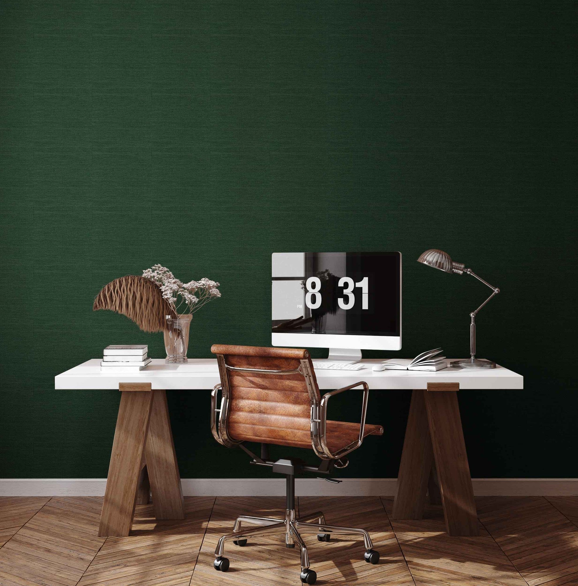 8400095 Campos Raphia Green Mallorca Wallpaper by Coordonné