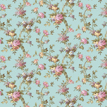 84002 Ramo Edra Cottage Chic Light Blue Wallpaper By Galerie
