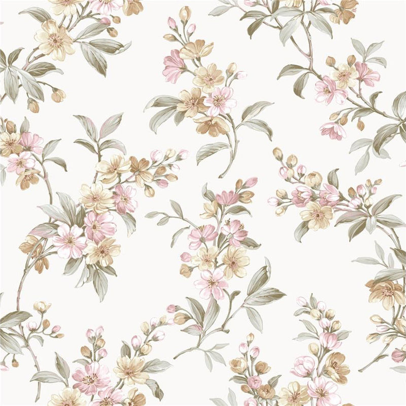 84004 Ramabe Edra Cottage Chic Pink Wallpaper By Galerie