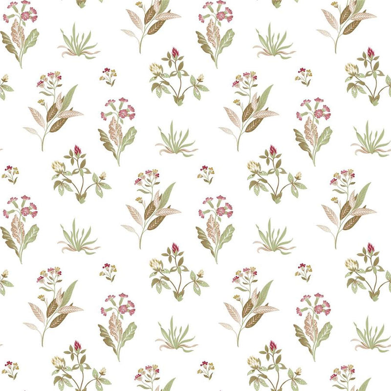 84011 Mazzetto Edra Cottage Chic Red Wallpaper By Galerie