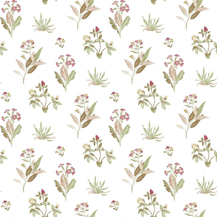 84011 Mazzetto Edra Cottage Chic Red Wallpaper By Galerie