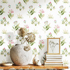 84012 Mazzetto Edra Cottage Chic Pink Wallpaper By Galerie