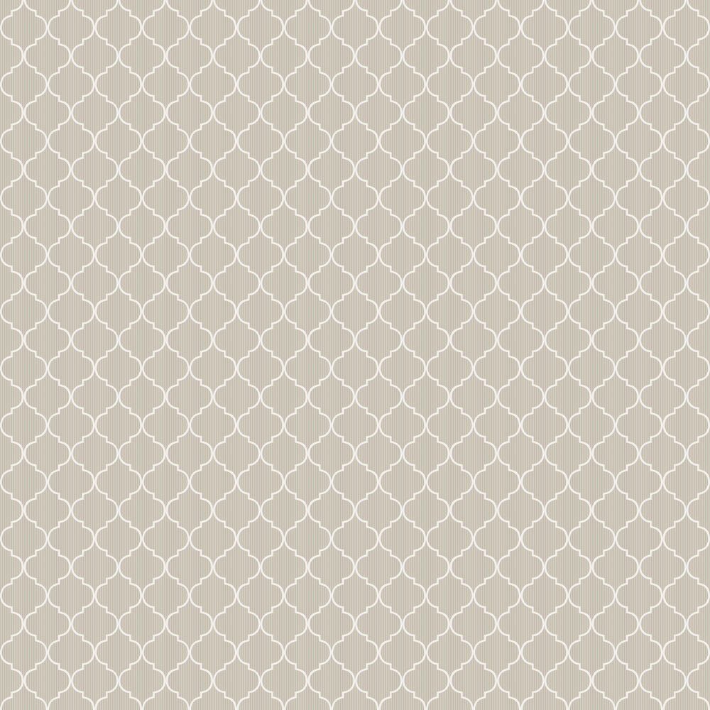 84018 Cancello Green Cottage Chic Beige Wallpaper By Galerie