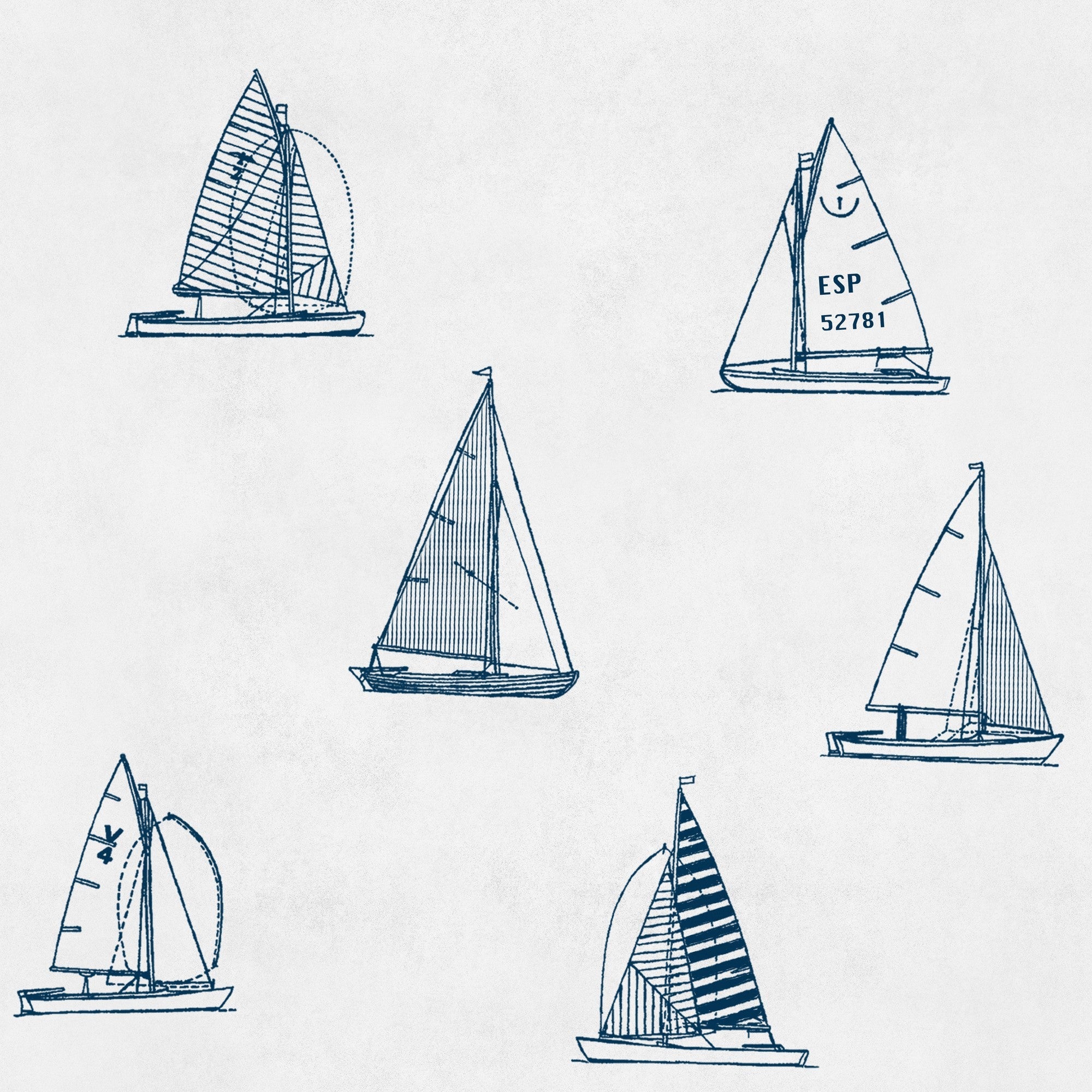 8500020 Eslora Navy Instant Wallpaper by Coordonné