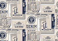 Tickets Navy Instant Mural by Coordonné