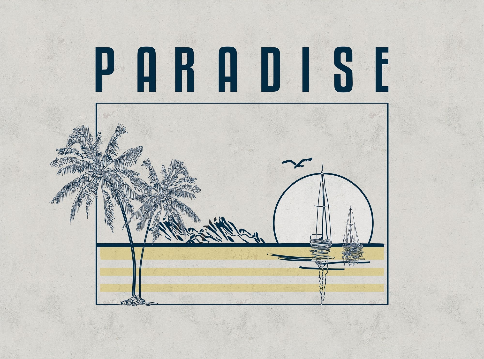 8500121 Paradise Cold Instant Mural by Coordonné