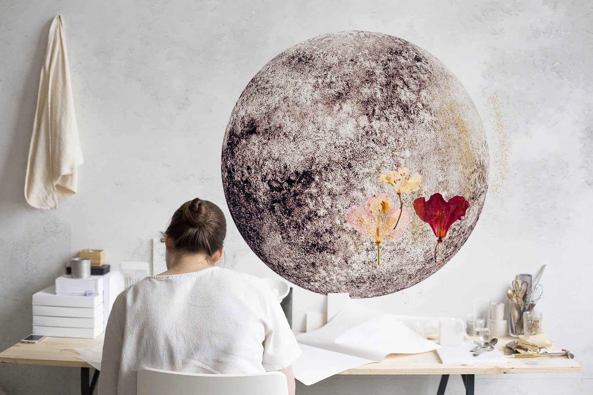 8500150 Full Moon Nude Instant Mural by Coordonné