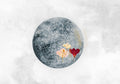 Full Moon Blue Instant Mural by Coordonné