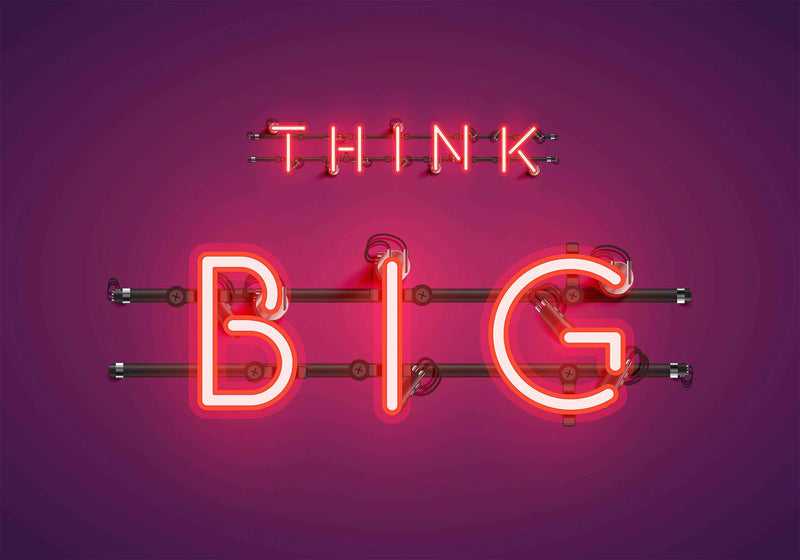 Neon Big Red Instant Mural by Coordonné