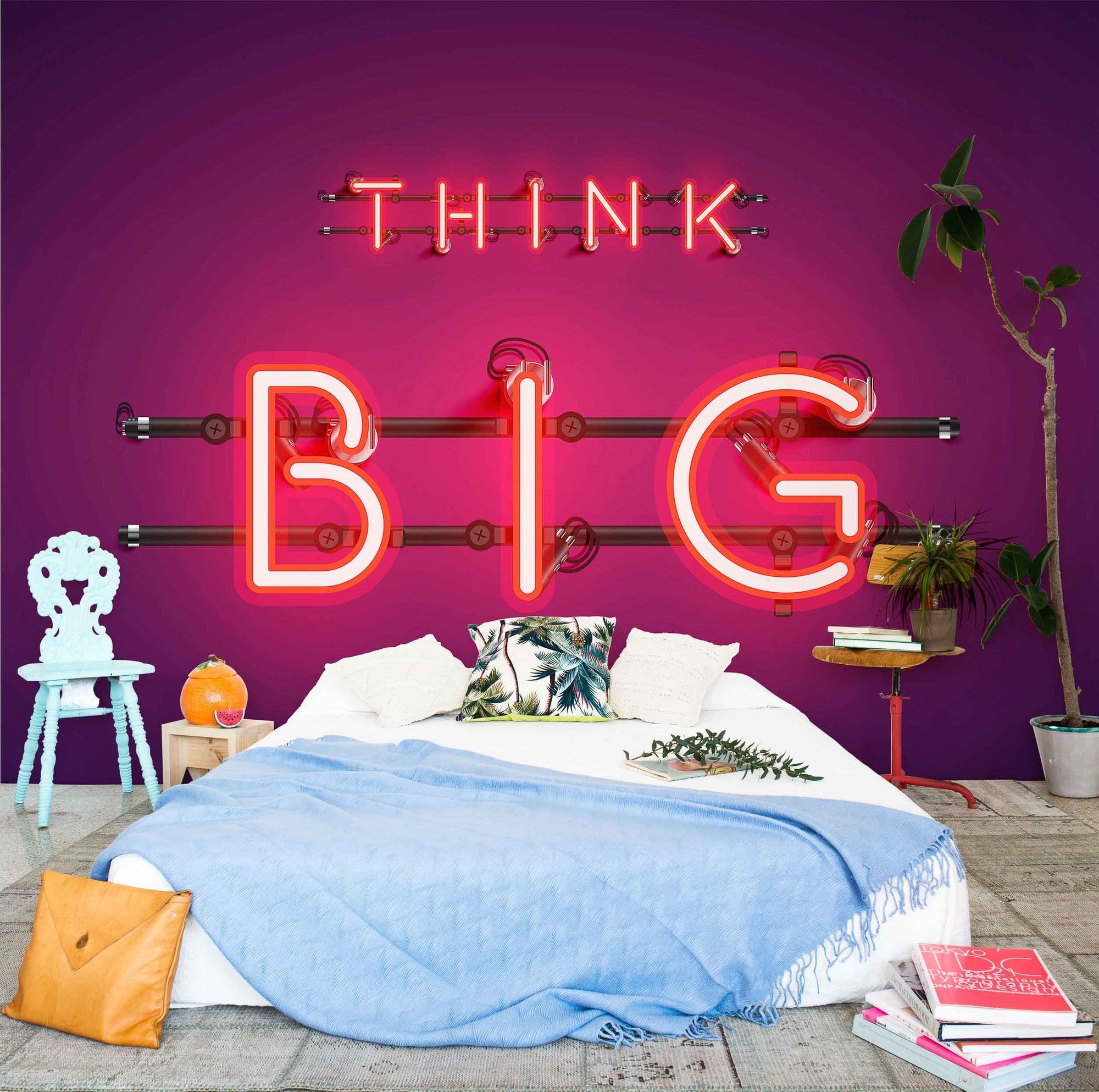 8500180 Neon Big Red Instant Mural by Coordonné