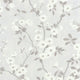 Spring Flower So White 4 Blanc / Gris Wallpaper by Casadeco