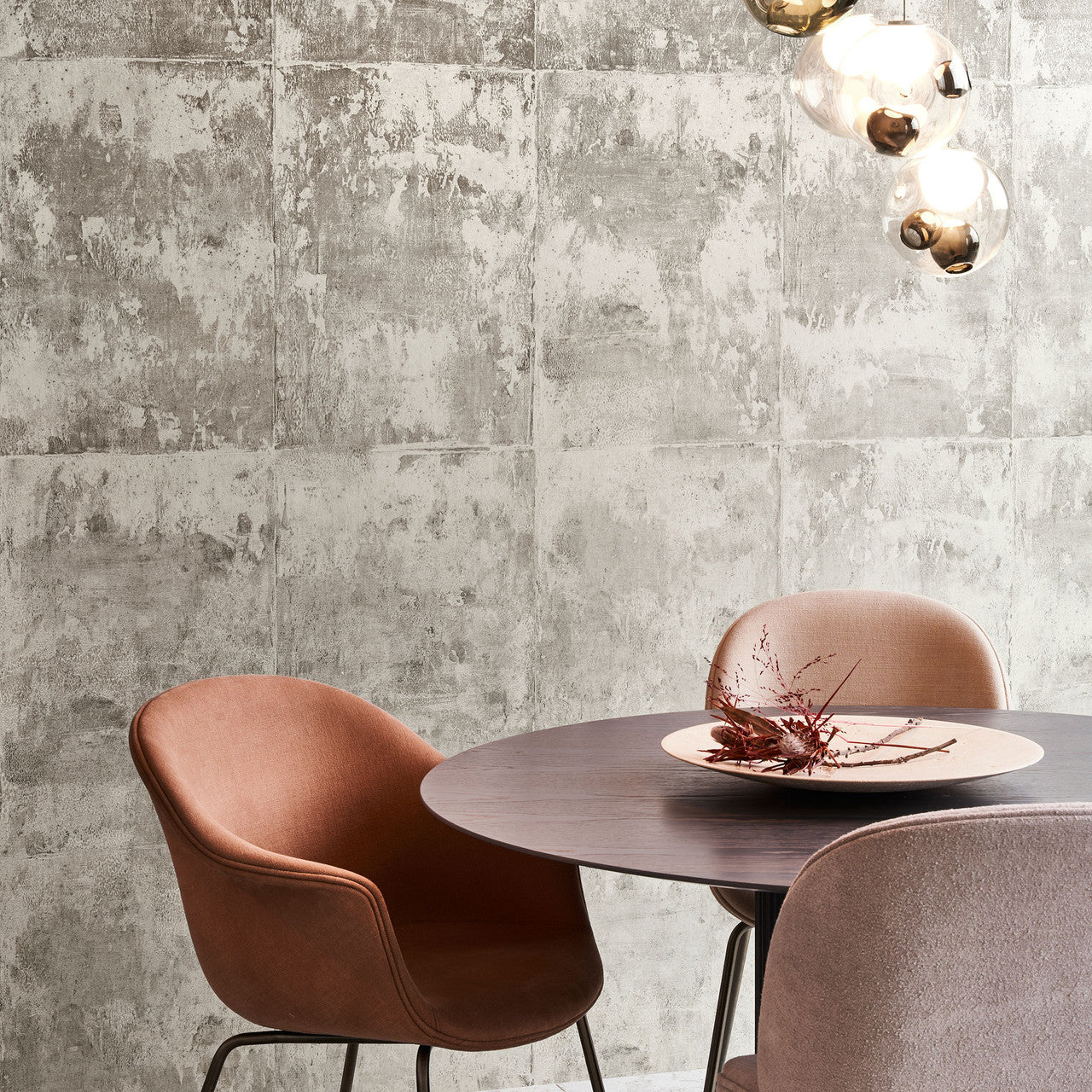 85507A Platinum Metal X Patina Trumpet Silver Wallpaper By Arte