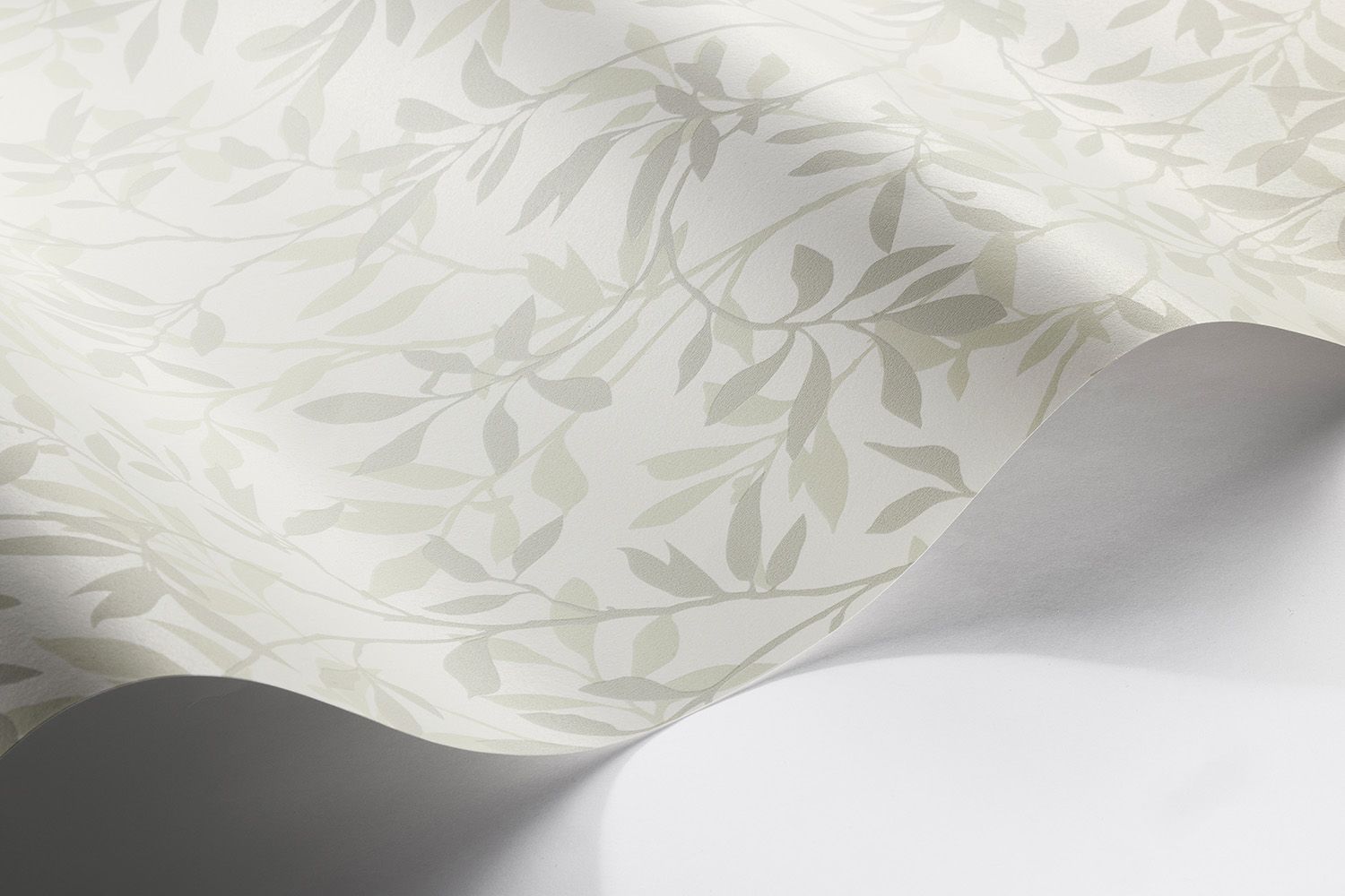 8601 Borosan 8601 Paper-based Light Green and White Borosan 21 Paper Wallpaper by Boråstapeter