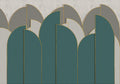 Pavilion Turquoise Mural by Coordonné