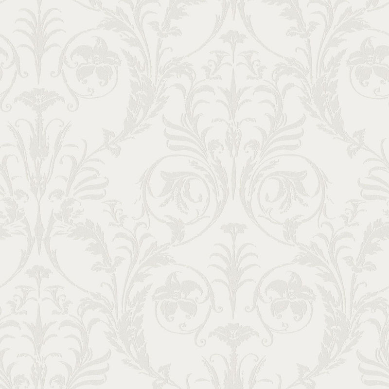 SWHT86020126 Trianon So White 4 Wallpaper by Casadeco