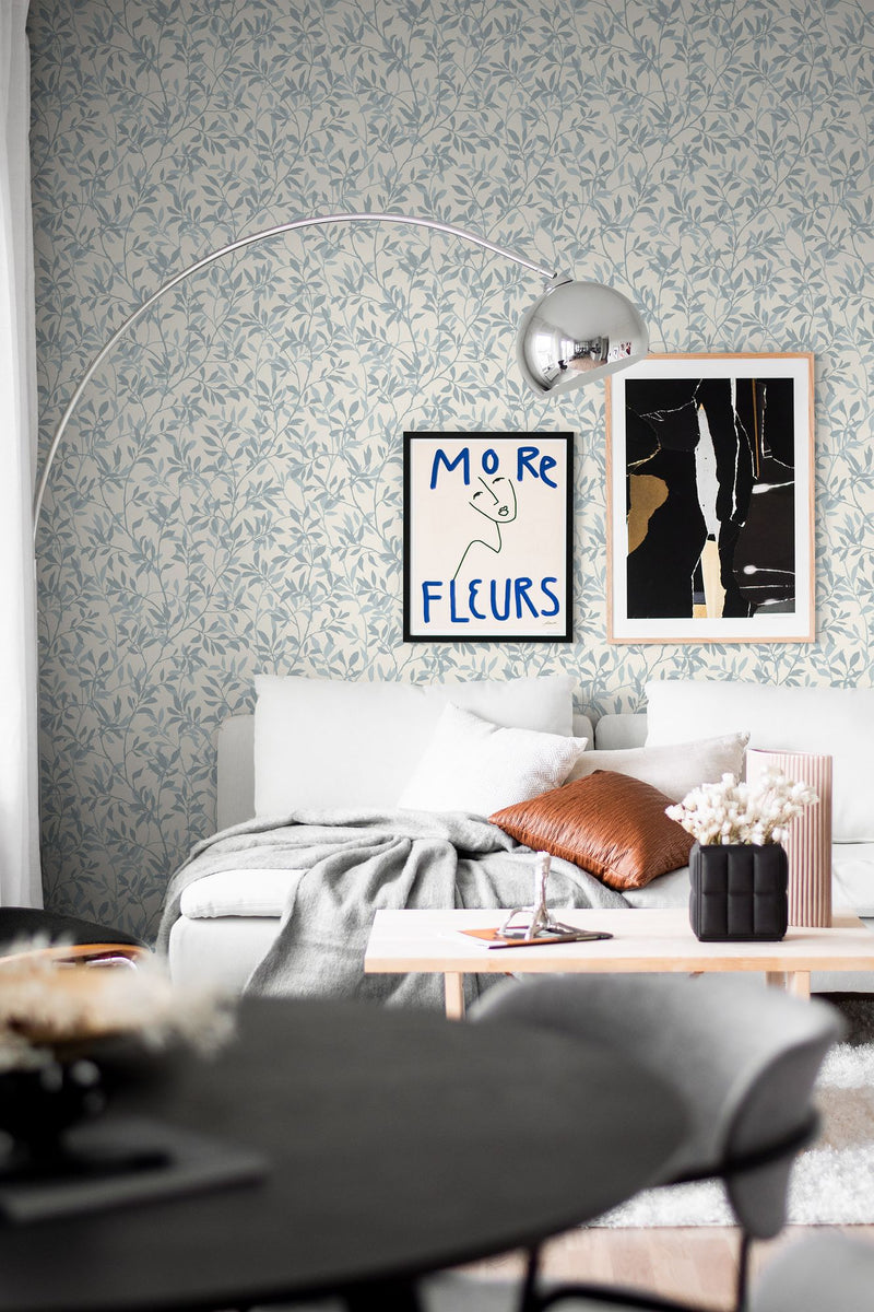 8604 Borosan 8604 Paper-based Light Blue and White Borosan 21 Paper Wallpaper by Boråstapeter