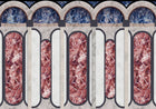 8605001 Archs Ultramarine Mies Mural by Coordonné