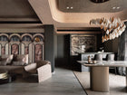 8605001 Archs Ultramarine Mies Mural by Coordonné