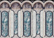 Archs Turquoise Mies Mural by Coordonné