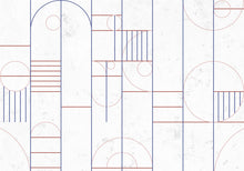8606001 Modular Ultramarine Mies Mural by Coordonné