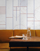 8606001 Modular Ultramarine Mies Mural by Coordonné
