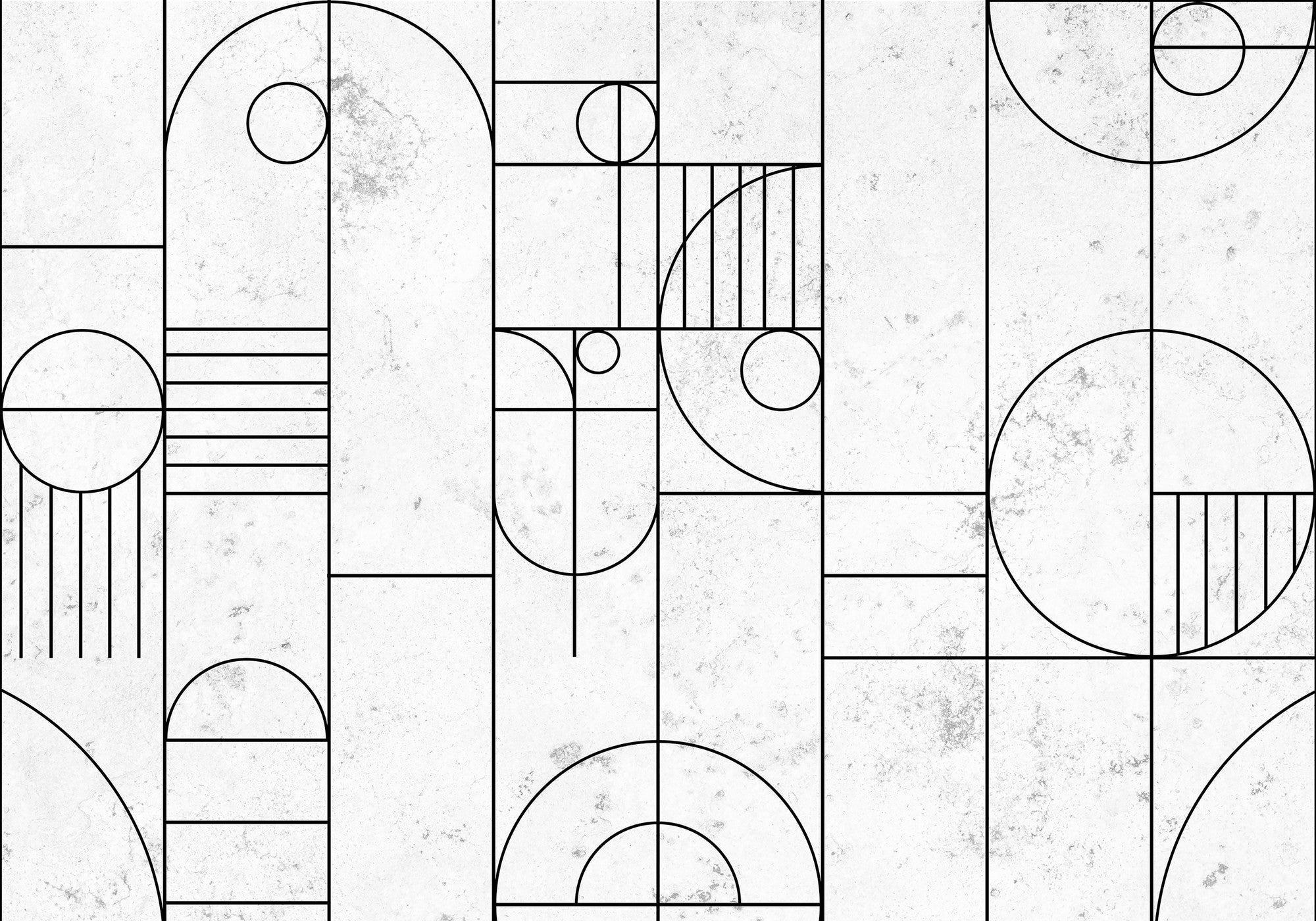 8606002 Modular Black Mies Mural by Coordonné