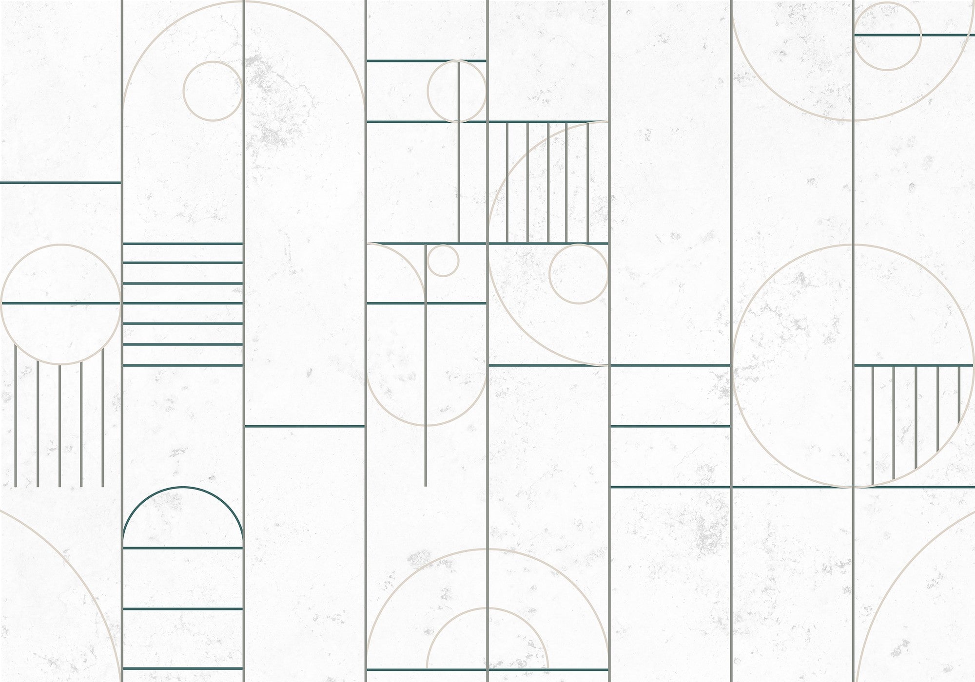 8606003 Modular Turquoise Mies Mural by Coordonné
