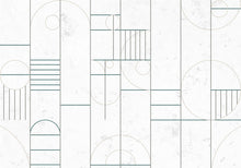 8606003 Modular Turquoise Mies Mural by Coordonné