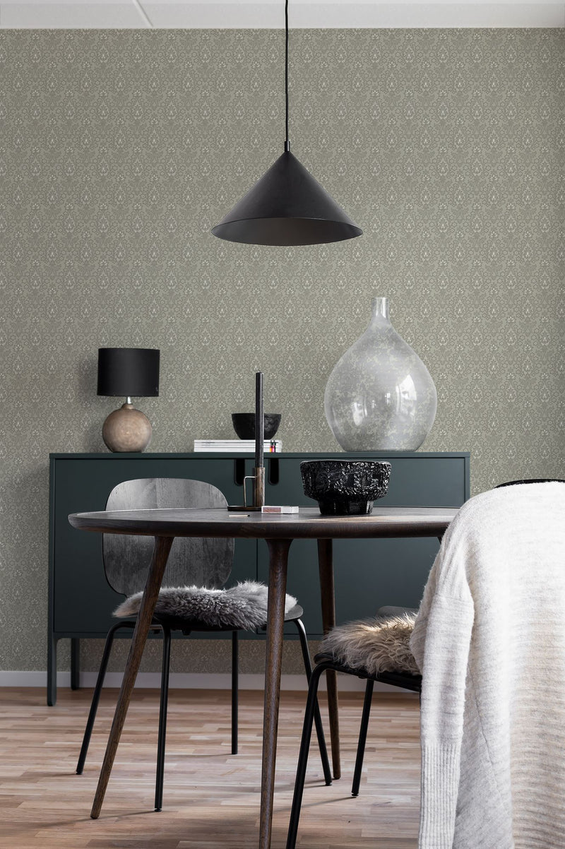 8607 Borosan 8607 Paper-based Dark Green Borosan 21 Paper Wallpaper by Boråstapeter