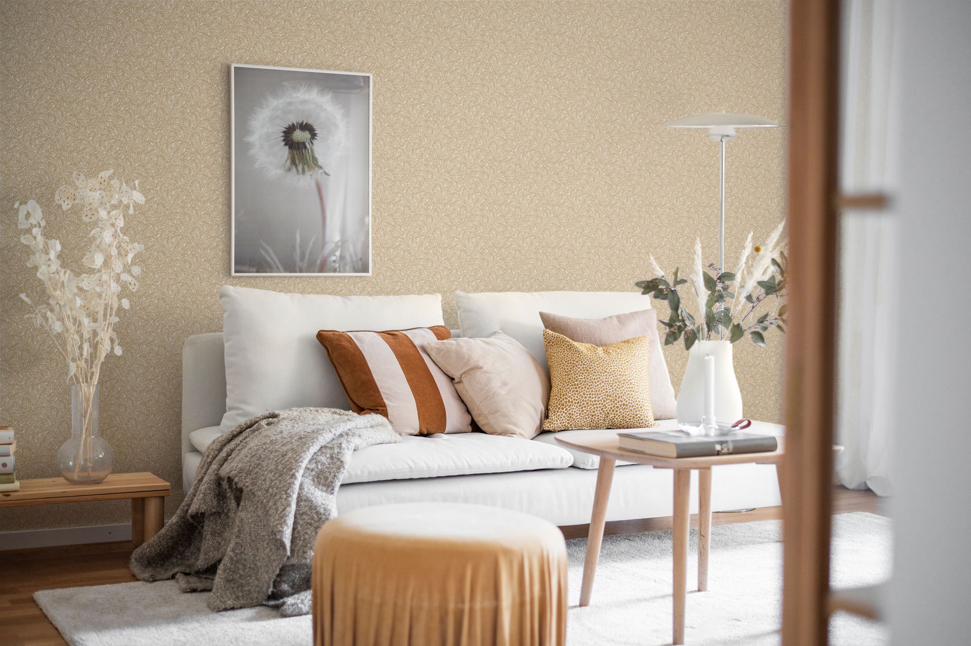 8612 Borosan 8612 Paper-based Dark Yellow Borosan 21 Paper Wallpaper by Boråstapeter