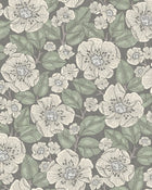 8618 Borosan 8618 Paper-based Dark Green and Beige Borosan 21 Paper Wallpaper by Boråstapeter