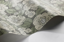 8618 Borosan 8618 Paper-based Dark Green and Beige Borosan 21 Paper Wallpaper by Boråstapeter