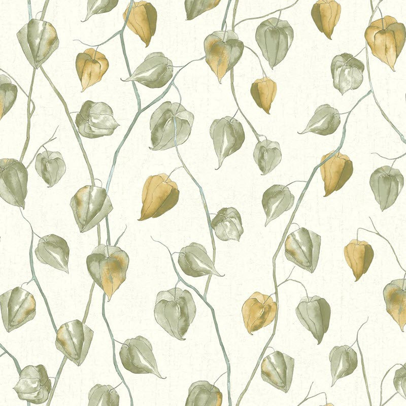 GINK86217107 Lanternes Ginkgo Wallpaper by Casadeco