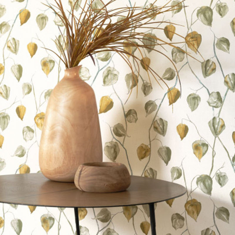 GINK86212323 Lanternes Ginkgo Wallpaper by Casadeco