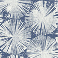 Nenuphar Bleu Indigo Ginkgo Wallpaper by Casadeco