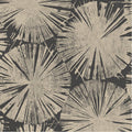 Nenuphar Noir Fusain Ginkgo Wallpaper by Casadeco