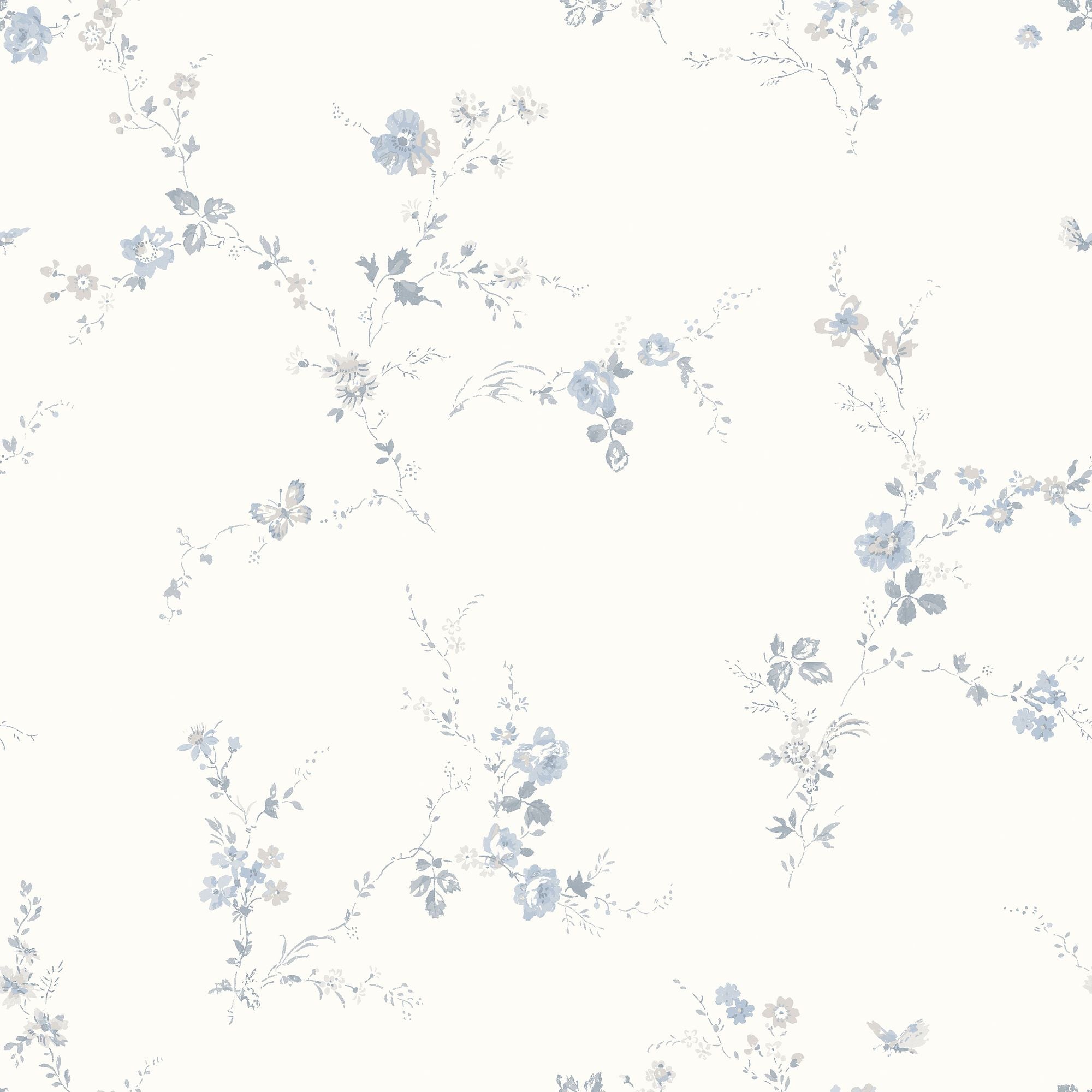8627 Borosan 8627 Paper-based Light White and Blue Borosan 21 Paper Wallpaper by Boråstapeter