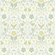 Archibald Arts and Crafts Vert Amande Wallpaper by Casadeco