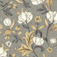 Isabella Arts and Crafts Taupe Fonce Wallpaper by Casadeco