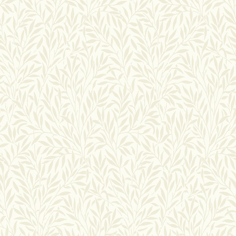 86351112 Willow Arts and Crafts Beige Lin Wallpaper by Casadeco