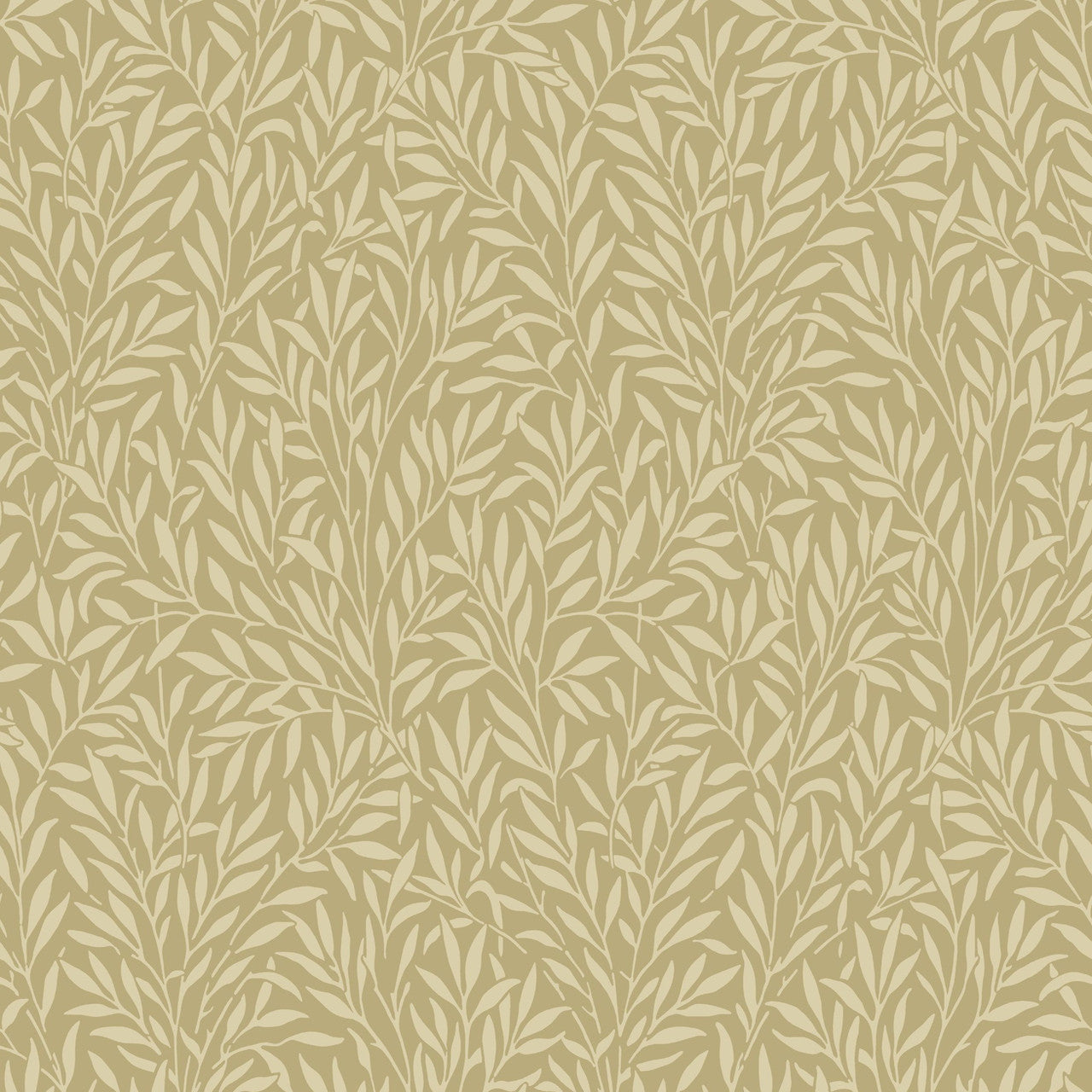 86351210 Willow Arts and Crafts Beige Camel Wallpaper by Casadeco