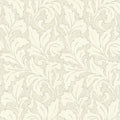 Acanthe Arts and Crafts Beige Lin Wallpaper by Casadeco