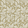 Acanthe Arts and Crafts Beige Camel Wallpaper by Casadeco