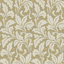 86361206 Acanthe Arts and Crafts Beige Camel Wallpaper by Casadeco