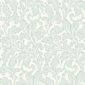 Acanthe Arts and Crafts Bleu Nuage Wallpaper by Casadeco