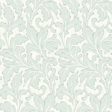 86366103 Acanthe Arts and Crafts Bleu Nuage Wallpaper by Casadeco