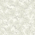 Symphorine Arts and Crafts Blanc Ceruse Wallpaper by Casadeco